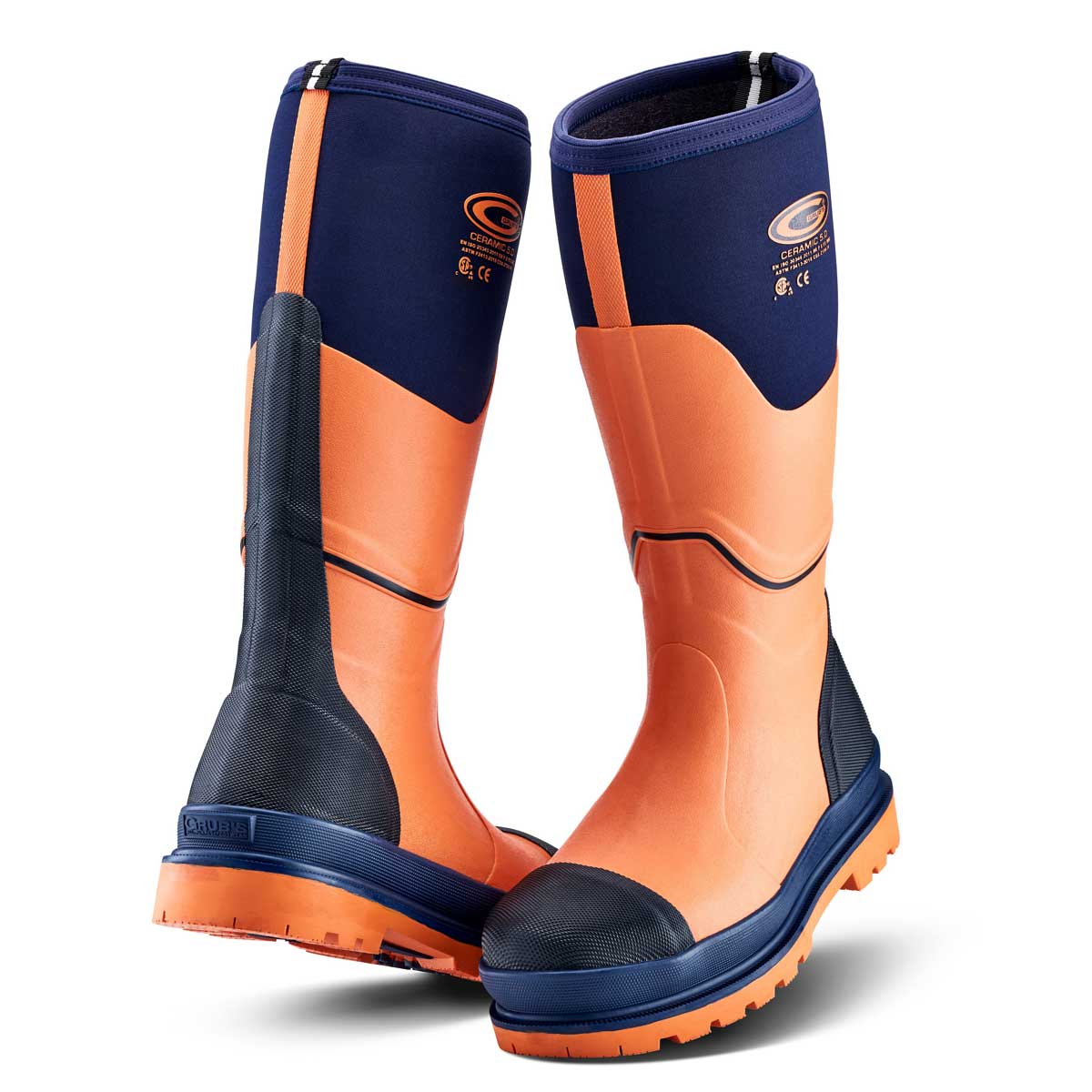 Grubs Ceramic 5.0 S5 Safety Wellington Boots - orange/blue Grubs Ceramic 5.0 S5 Safety Wellington Boots - orange/blue