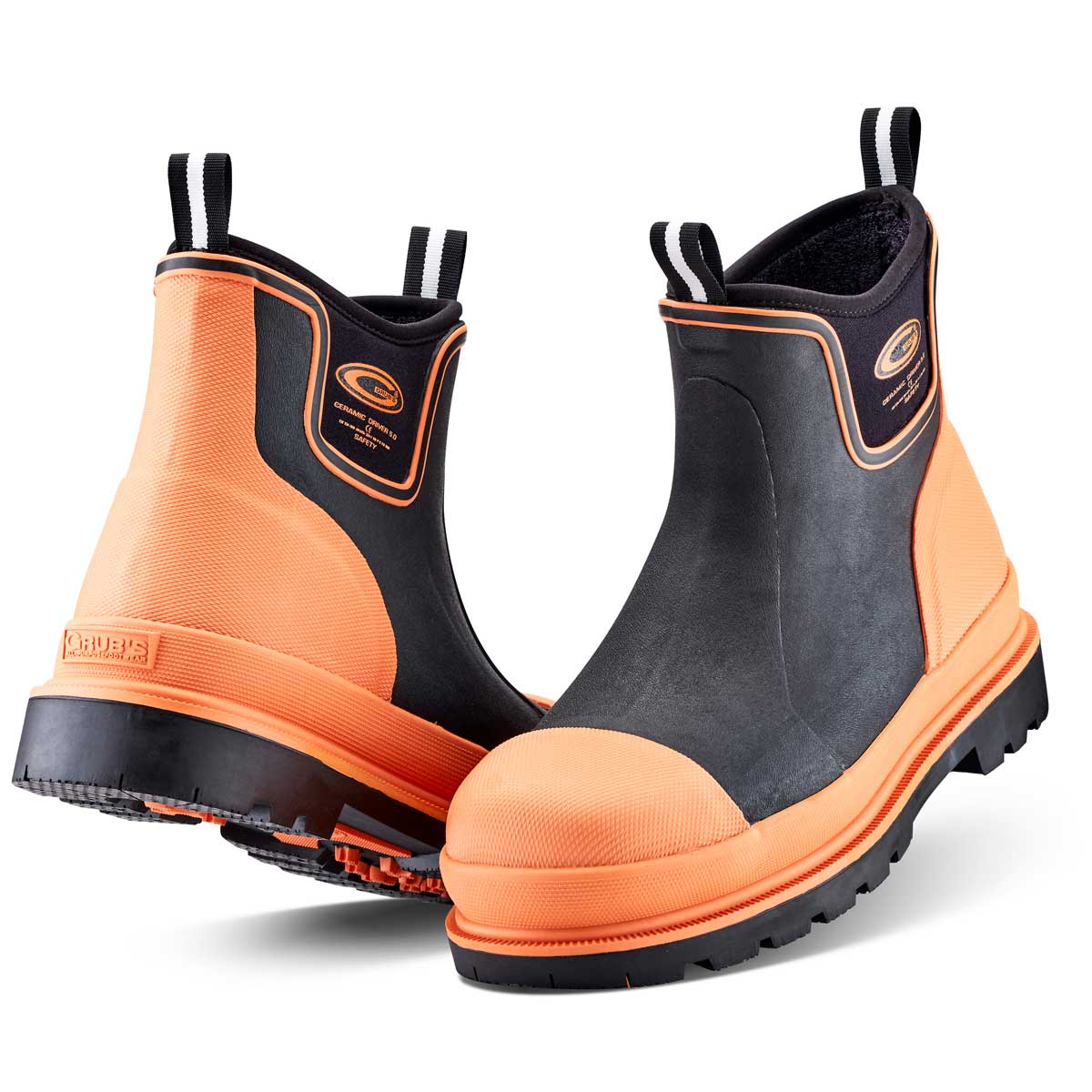Grubs Safety Ceramic Driver Safety Boots - black/orange Grubs Safety Ceramic Driver Safety Boots - black/orange