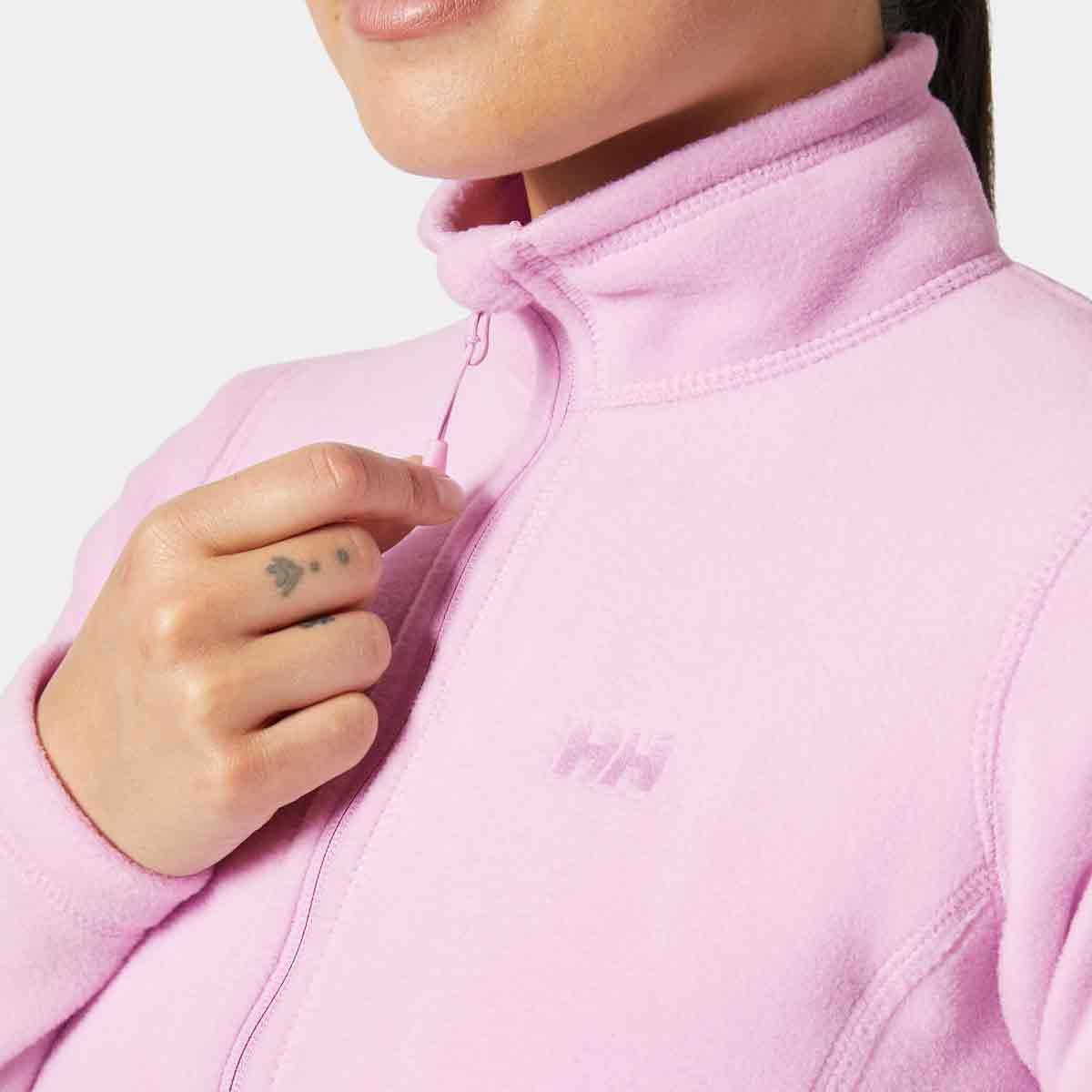 Helly Hansen Daybreaker Fleece Jacket in Cherry Blossom - zip feature Helly Hansen Daybreaker Fleece Jacket in Cherry Blossom - zip feature