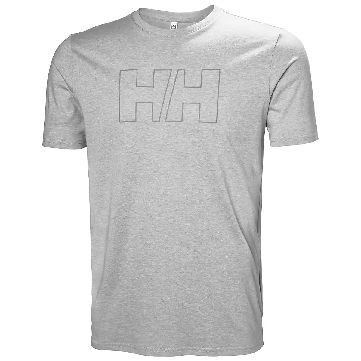 Helly Hansen HH Tech Logo T-Shirt- Grey Melange Helly Hansen HH Tech Logo T-Shirt- Grey Melange