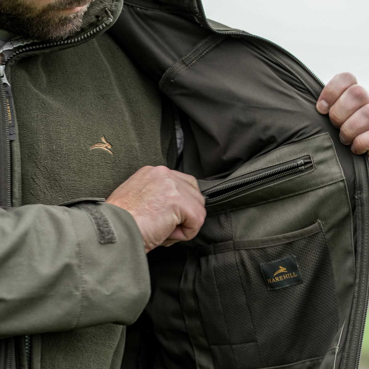 Harehill Ridgegate Active Hybrid Softshell Jacket - Inside Pocket Harehill Ridgegate Active Hybrid Softshell Jacket - Inside Pocket