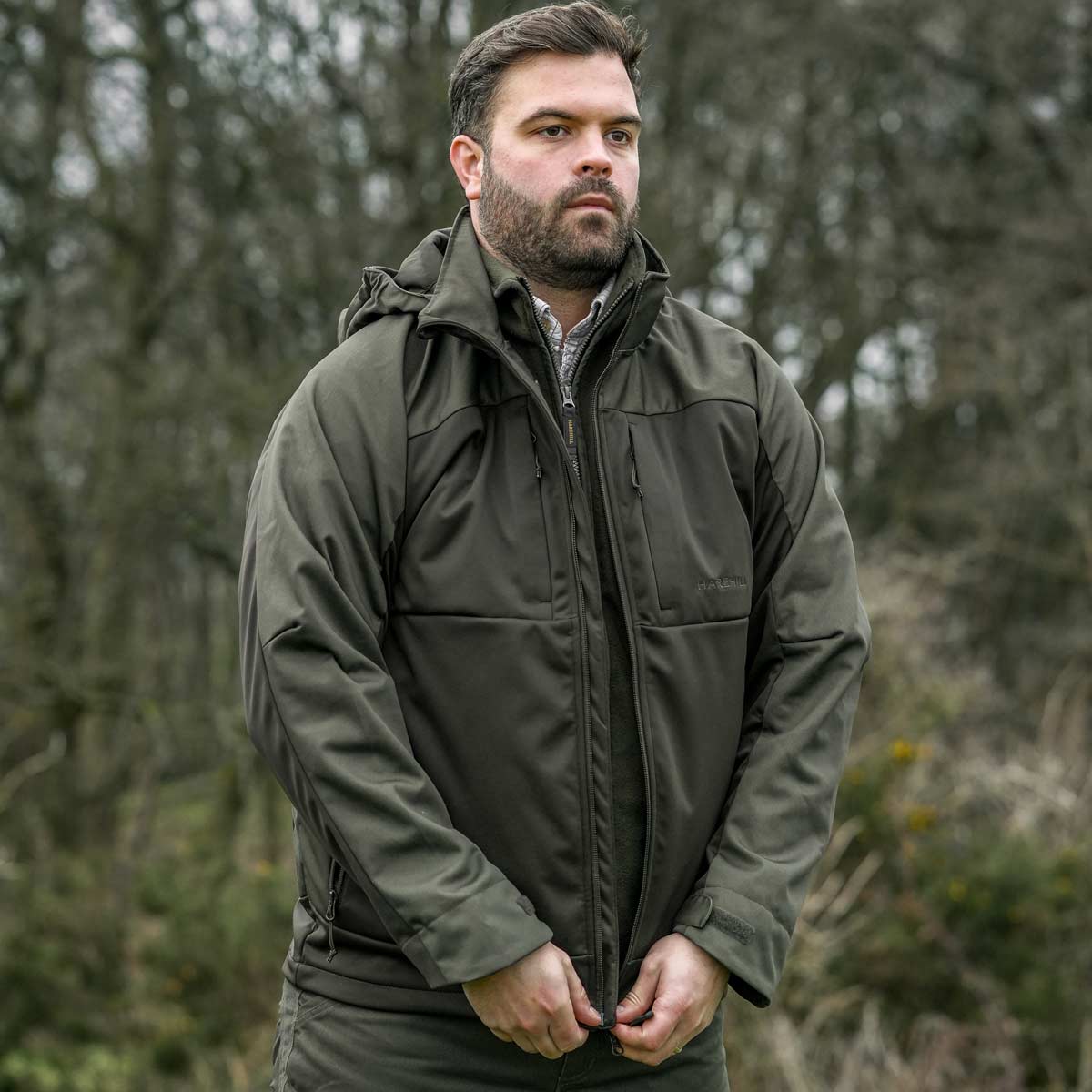 Harehill Ridgegate Active Hybrid Softshell Jacket - On Model Harehill Ridgegate Active Hybrid Softshell Jacket - On Model