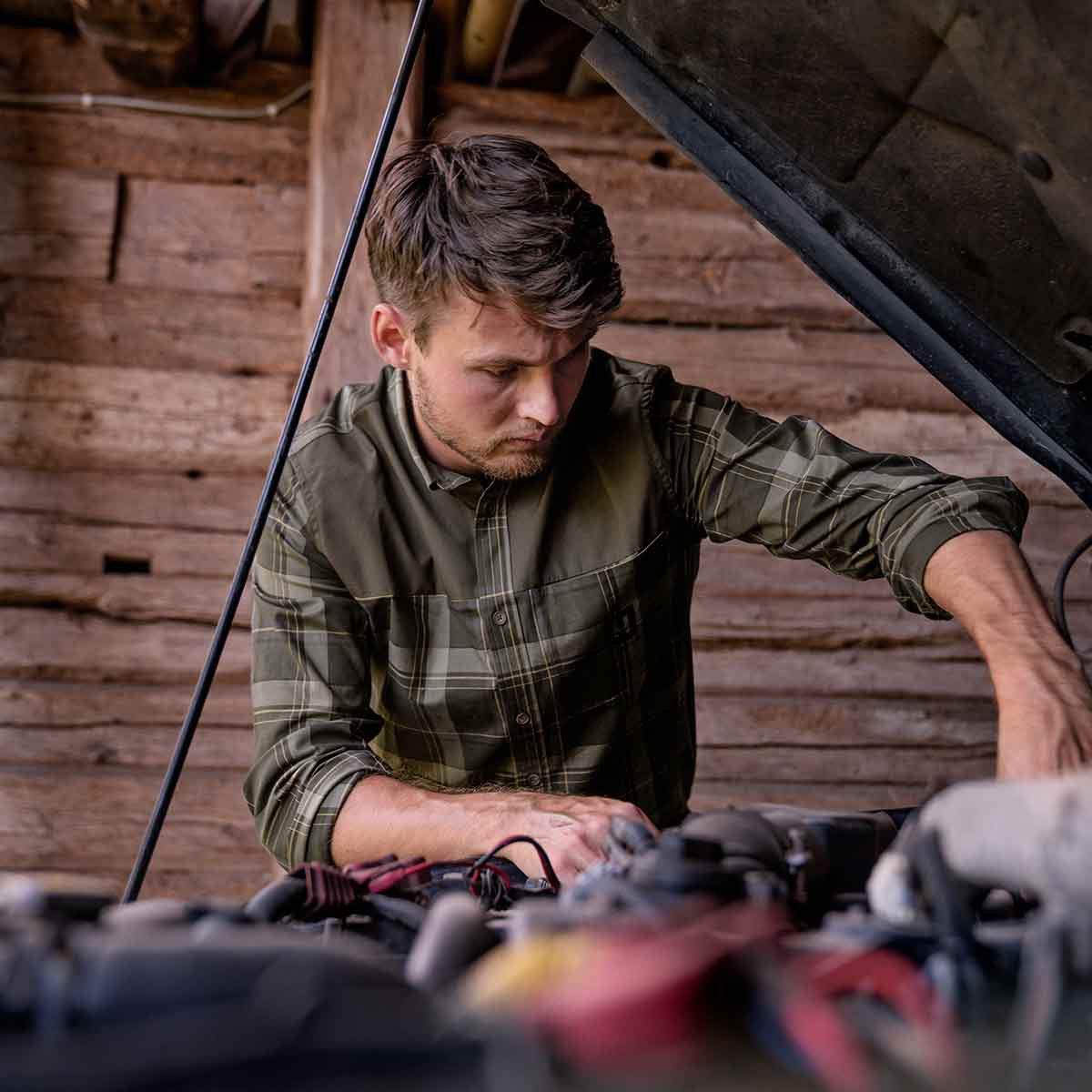 Harkila Anker L/S Shirt - On Model Harkila Anker L/S Shirt - On Model