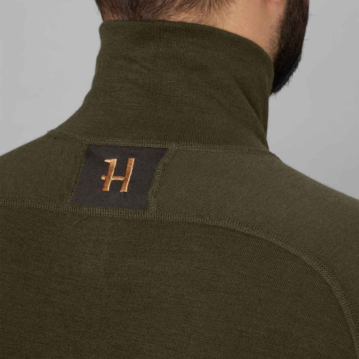 Harkila Base Warm Zip Neck - rear logo Harkila Base Warm Zip Neck - rear logo