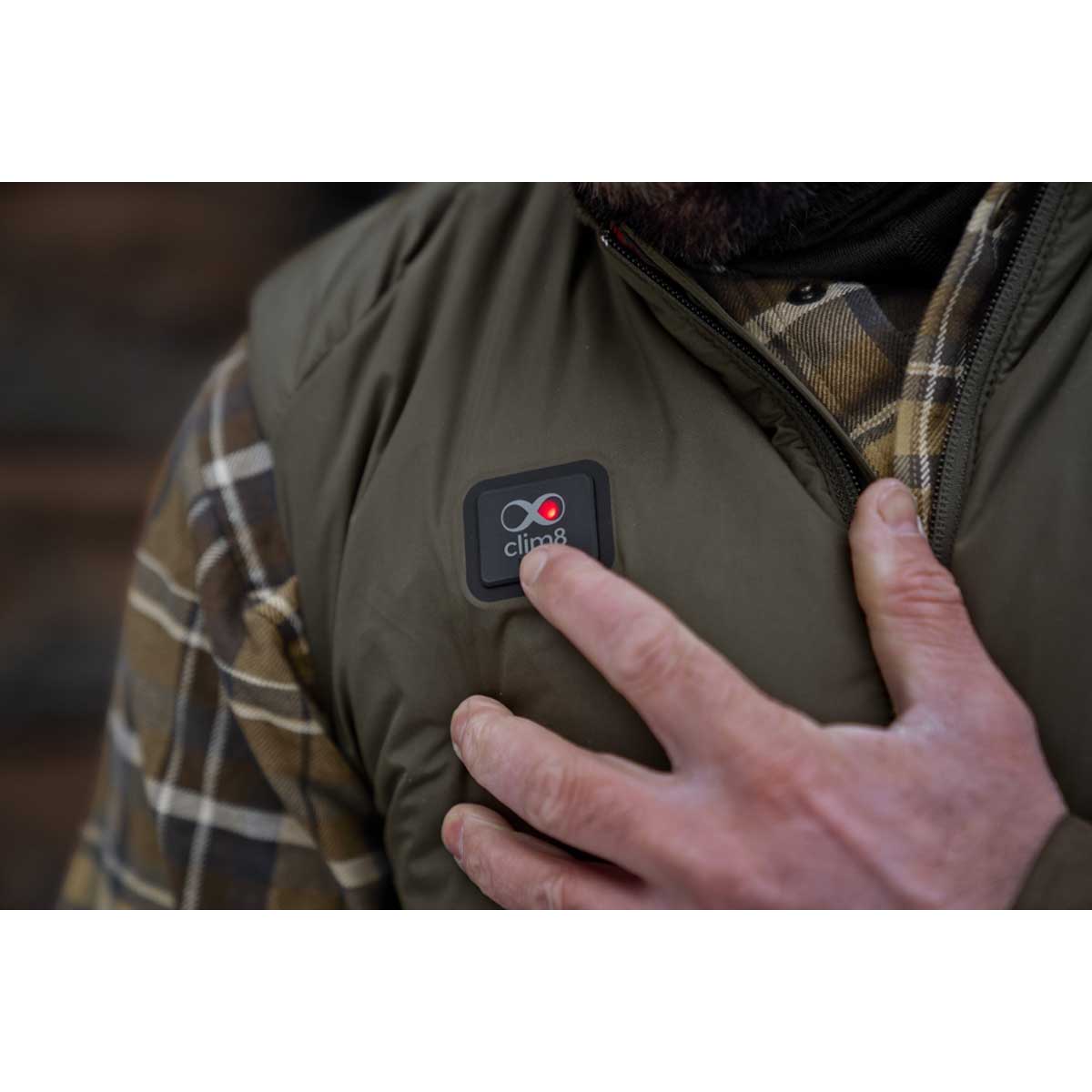 Harkila Clim8 Base Waistcoat - heat detail Harkila Clim8 Base Waistcoat - heat detail