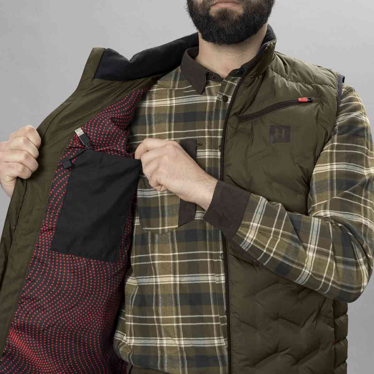 Harkila Clim8 Insulated Waistcoat - Power Bank Pocket Harkila Clim8 Insulated Waistcoat - Power Bank Pocket