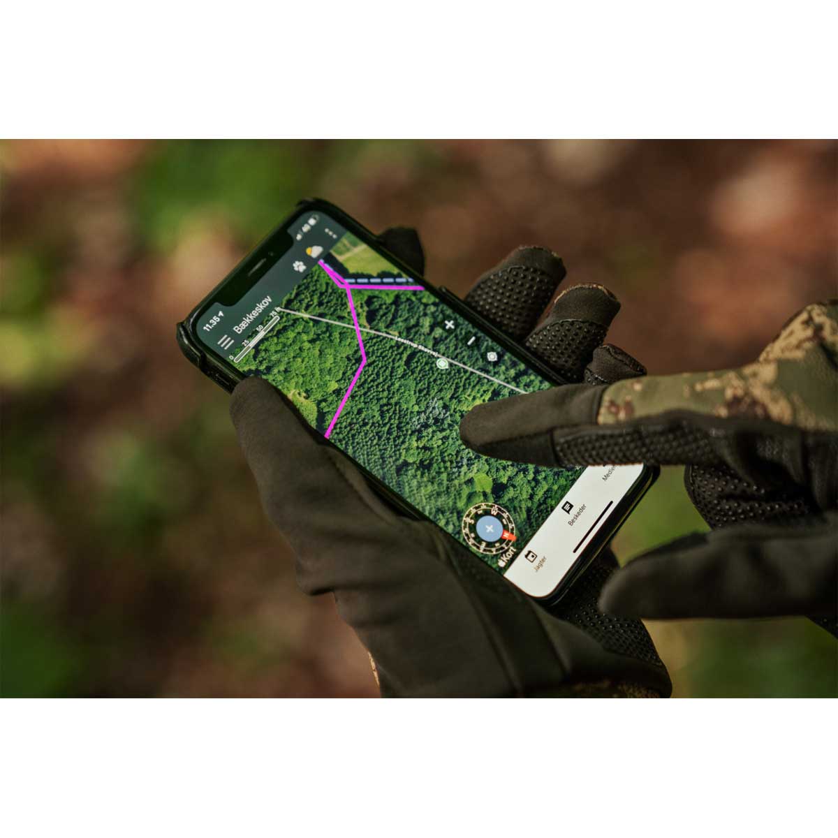 Harkila Deer Stalker Camo Fleece Gloves - touch screen Harkila Deer Stalker Camo Fleece Gloves - touch screen