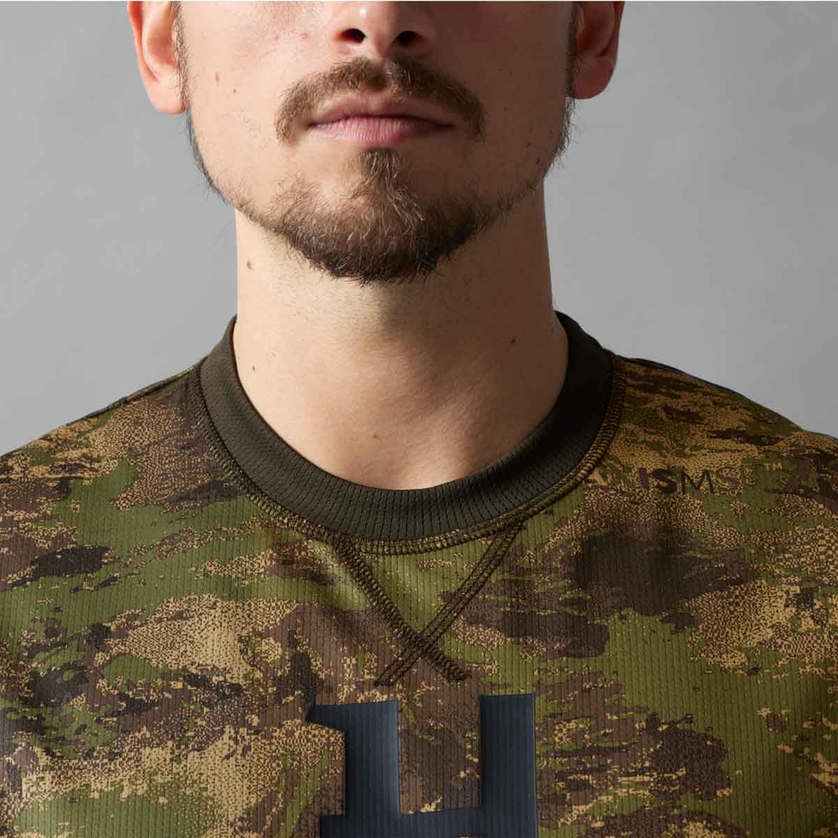 Harkila Deer Stalker Camo L/S T-Shirt - neck Harkila Deer Stalker Camo L/S T-Shirt - neck