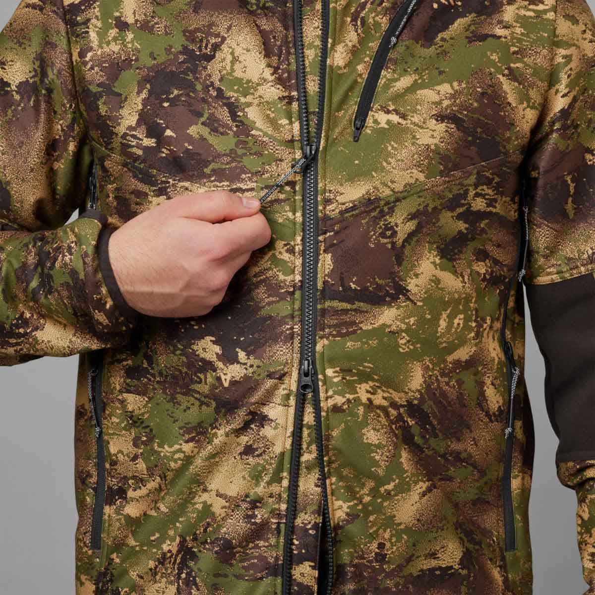 Harkila Deer Stalker Camo WSP Fleece Jacket - 2 way zip Harkila Deer Stalker Camo WSP Fleece Jacket - 2 way zip
