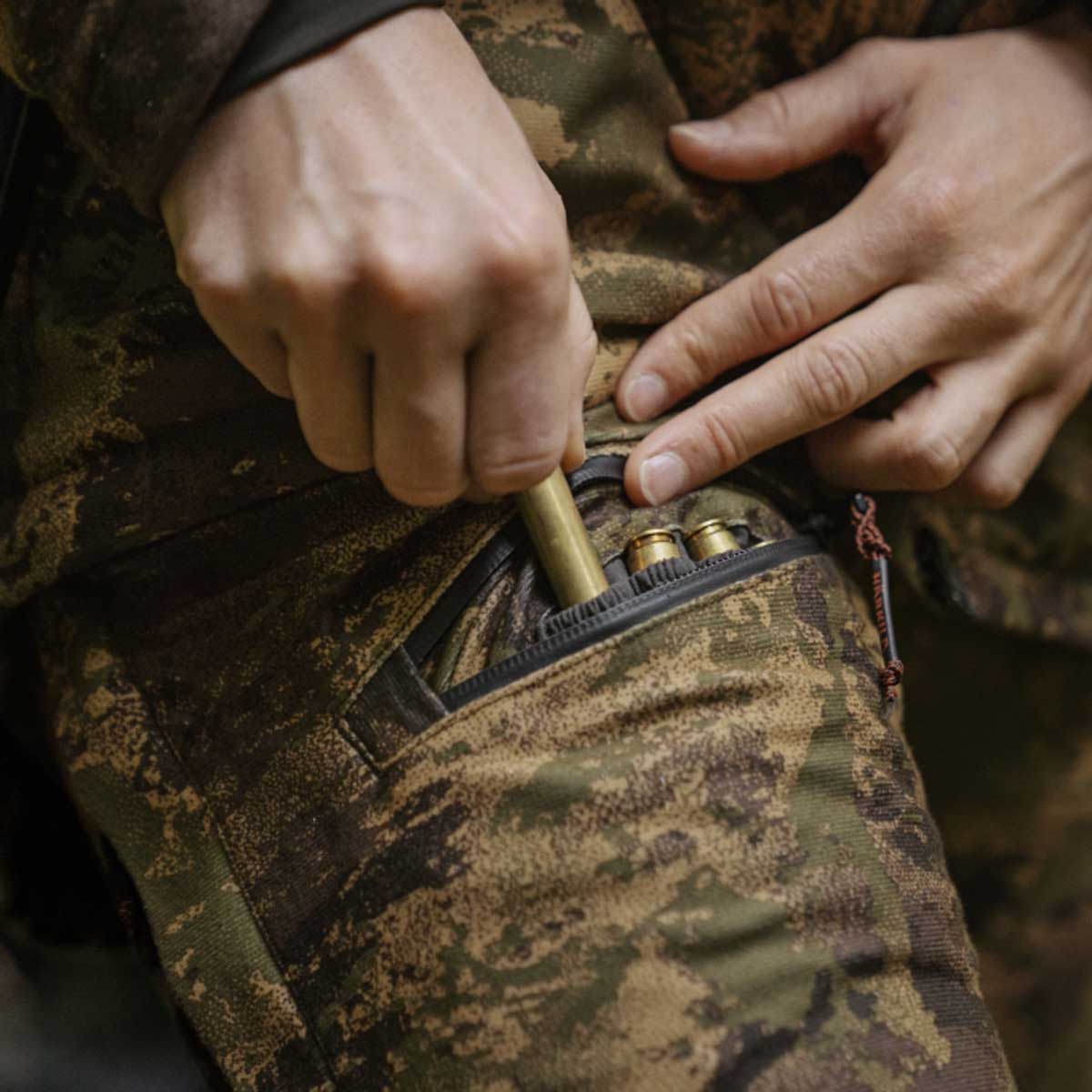 Harkila Deer Stalker Women's Camo HWS Trousers - Bullet Pocket Detail Harkila Deer Stalker Women's Camo HWS Trousers - Bullet Pocket Detail