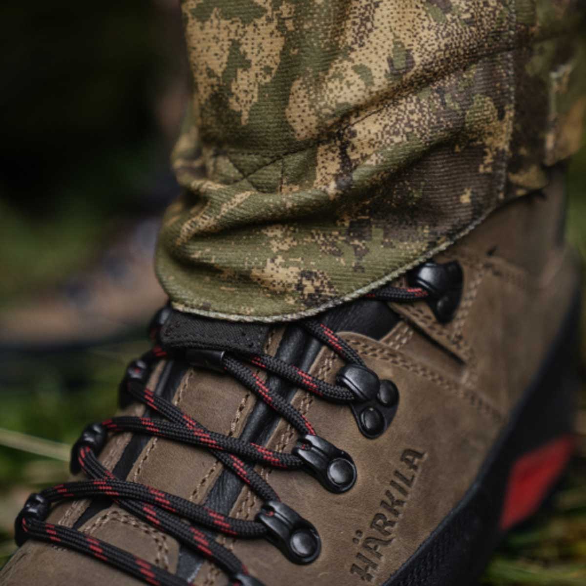 Harkila Deer Stalker Women's Camo HWS Trousers - Lace Hook Detail Harkila Deer Stalker Women's Camo HWS Trousers - Lace Hook Detail