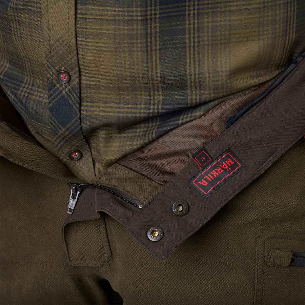 Harkila Driven Hunt HWS Leather Trousers - label detail Harkila Driven Hunt HWS Leather Trousers - label detail