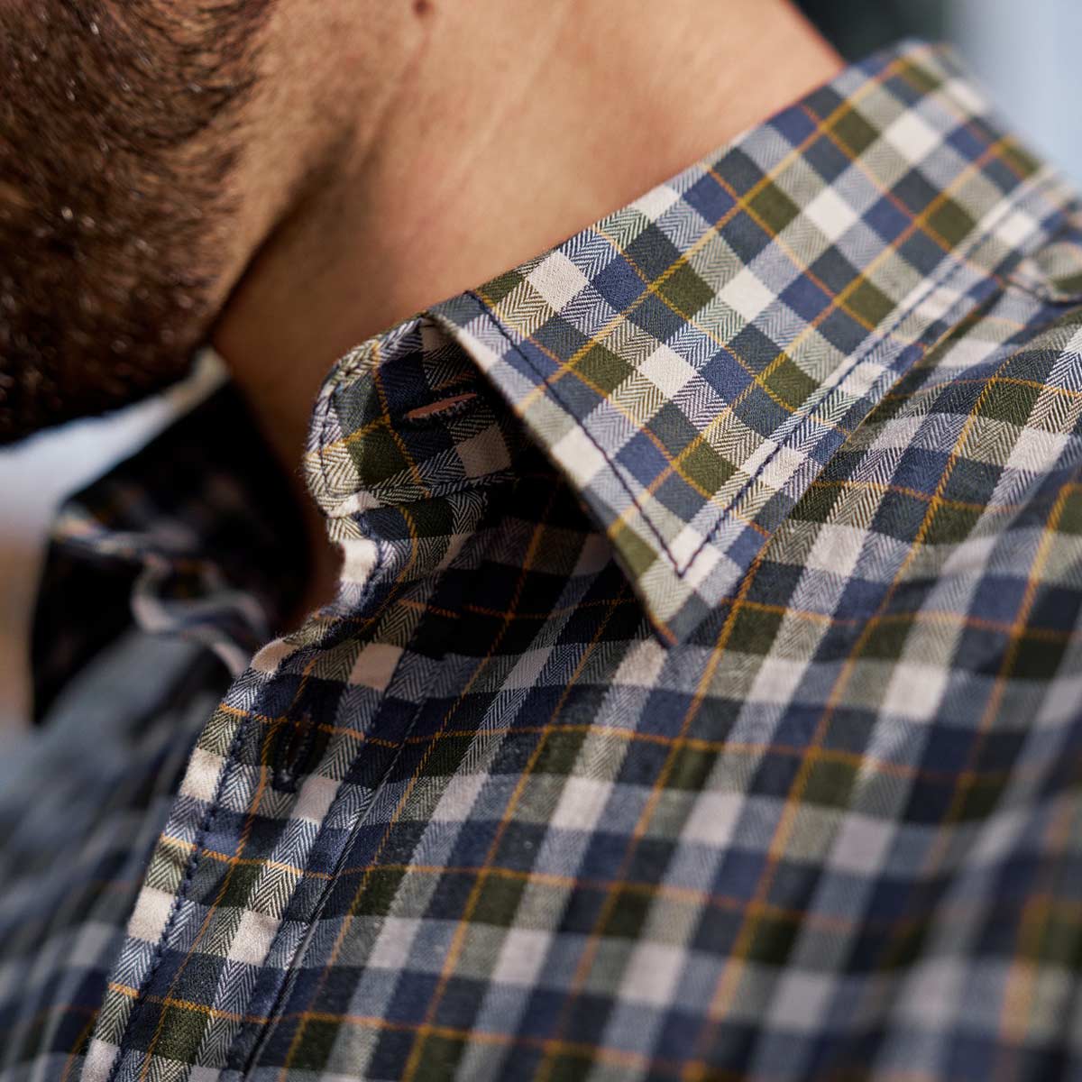 Harkila Fjell S/S Shirt - Collar Detail Harkila Fjell S/S Shirt - Collar Detail