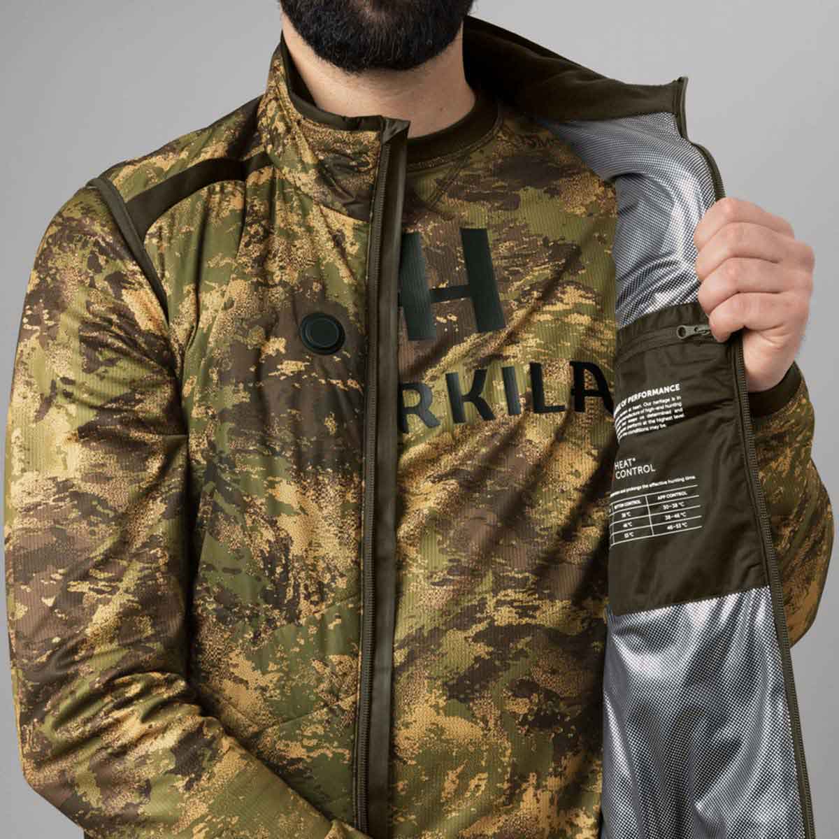 Harkila Heat Camo Waistcoat - inside Harkila Heat Camo Waistcoat - inside