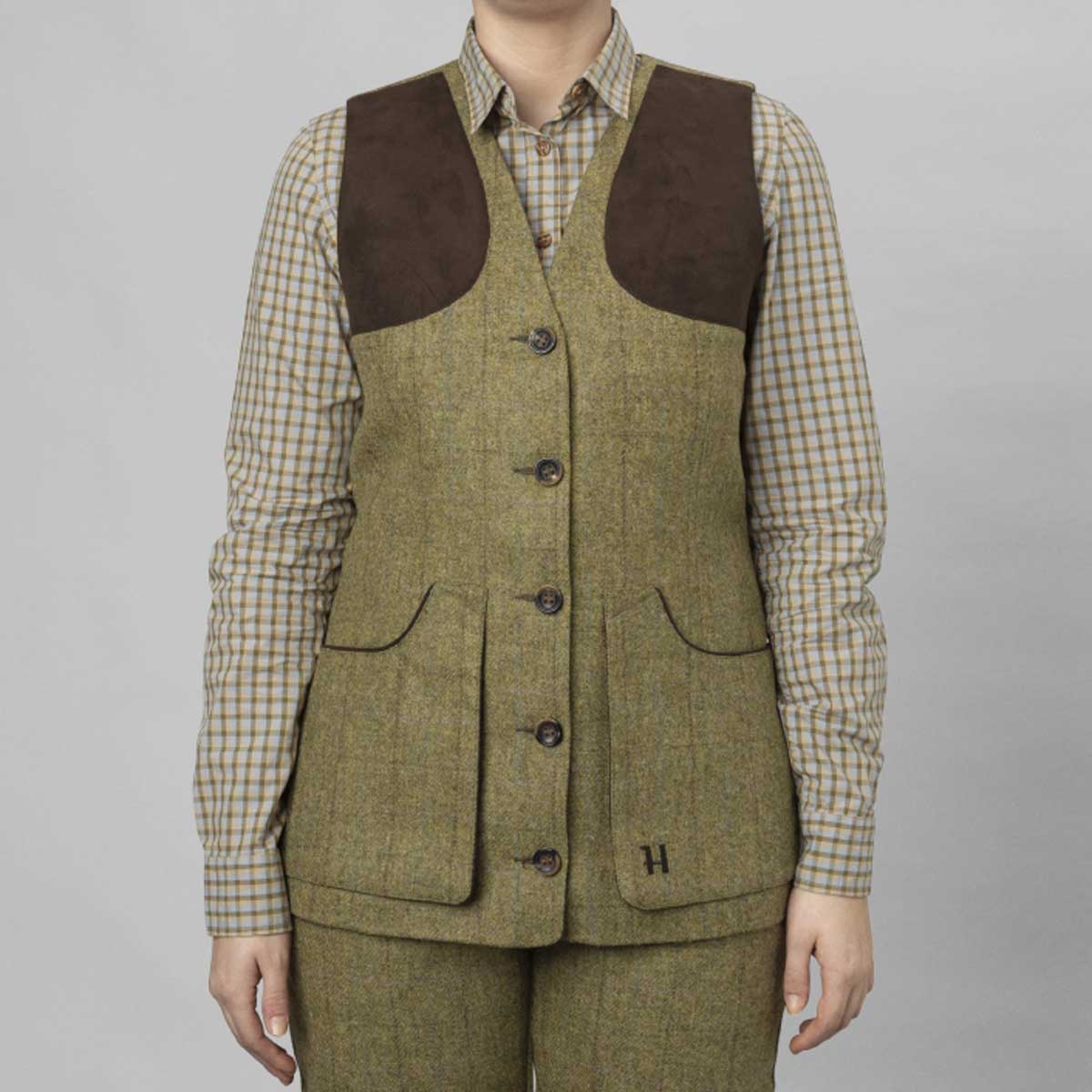 Harkila Jura Women's Shooting Waistcoat - On Model Harkila Jura Women's Shooting Waistcoat - On Model