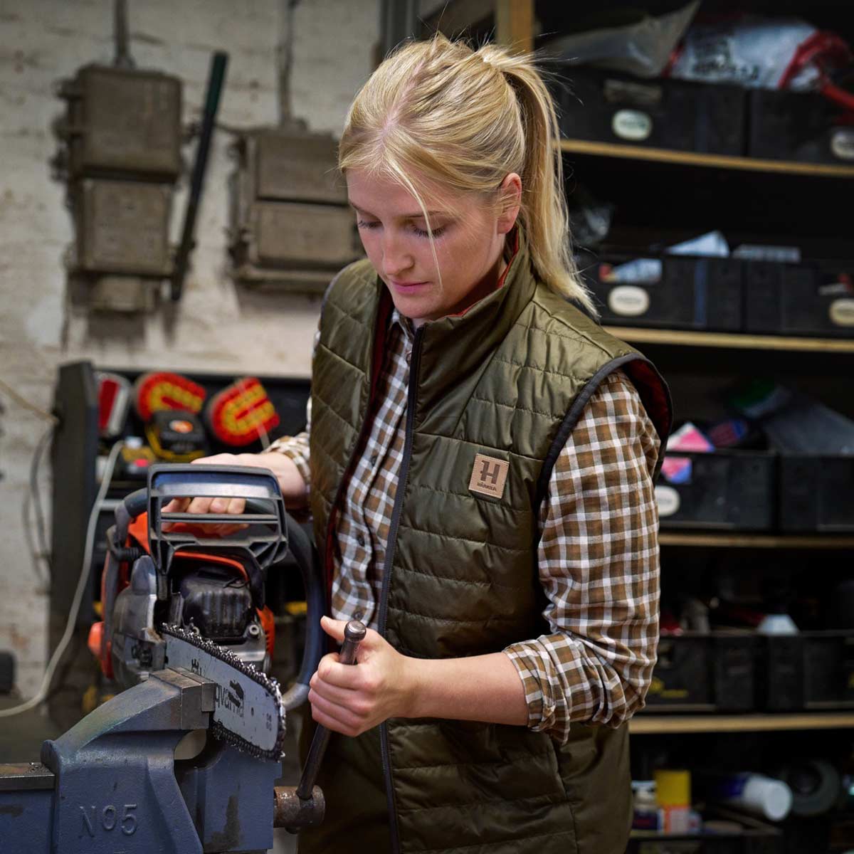 Harkila Kalix HSP Women's Waistcoat - On Model Harkila Kalix HSP Women's Waistcoat - On Model