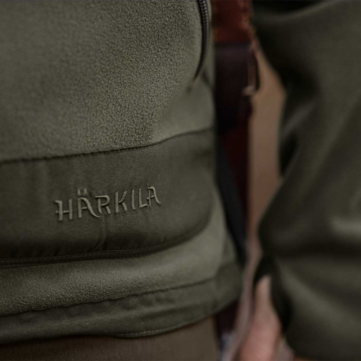 Harkila Kamko Reversible Fleece - Forest Night/Rustique Clay - Detail Harkila Kamko Reversible Fleece - Forest Night/Rustique Clay - Detail