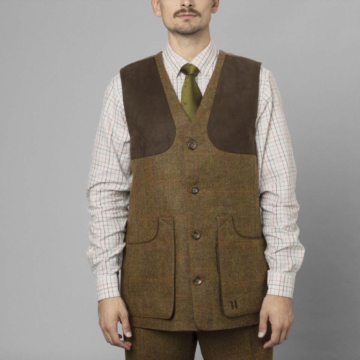 Harkila Kenmore Shooting Waistcoat - On Model Harkila Kenmore Shooting Waistcoat - On Model