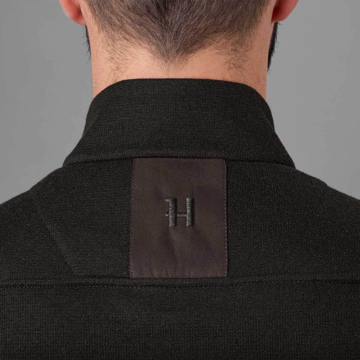 Harkila Metso Full Zip Pullover - brown logo Harkila Metso Full Zip Pullover - brown logo