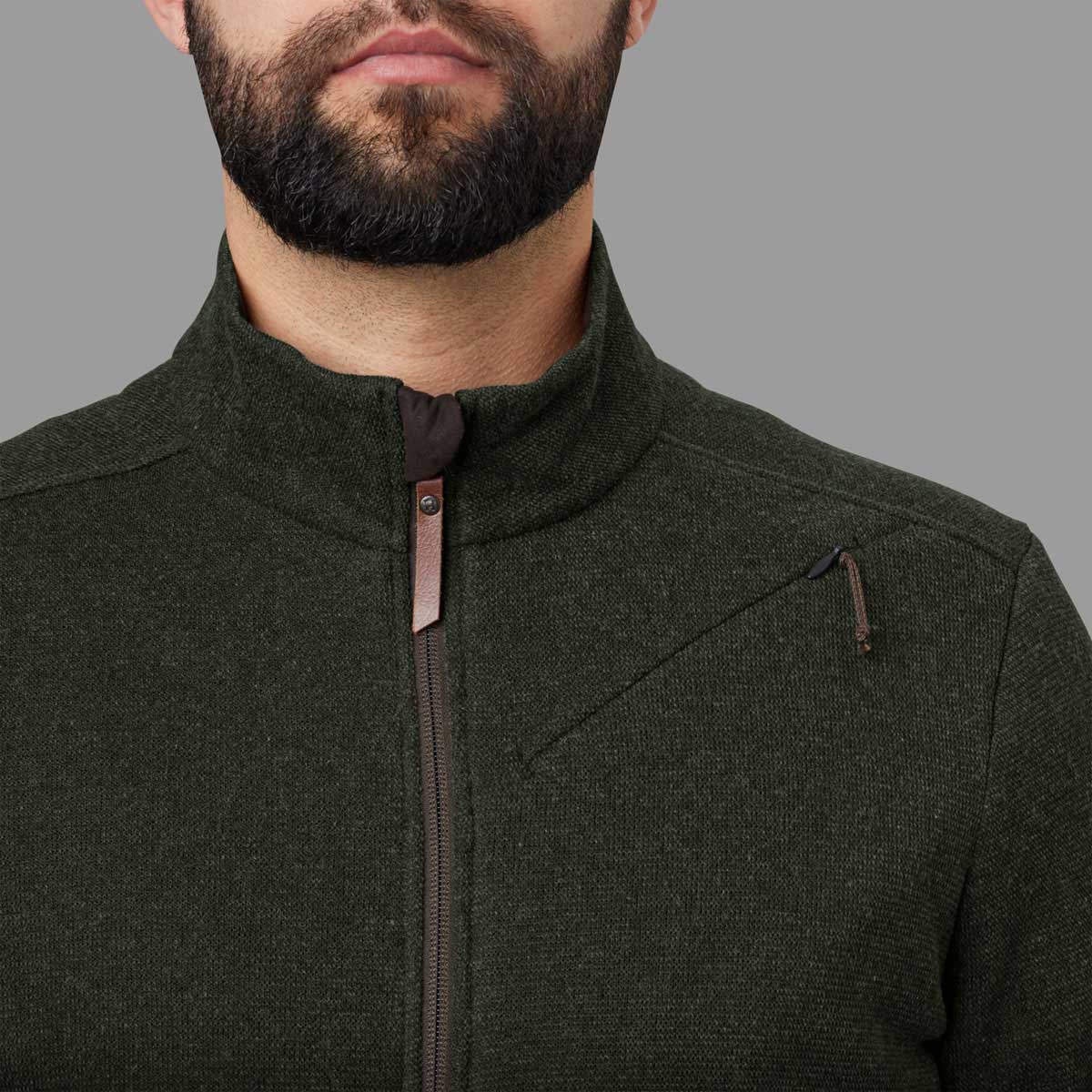 Harkila Metso Full Zip Pullover - green radio pocket Harkila Metso Full Zip Pullover - green radio pocket