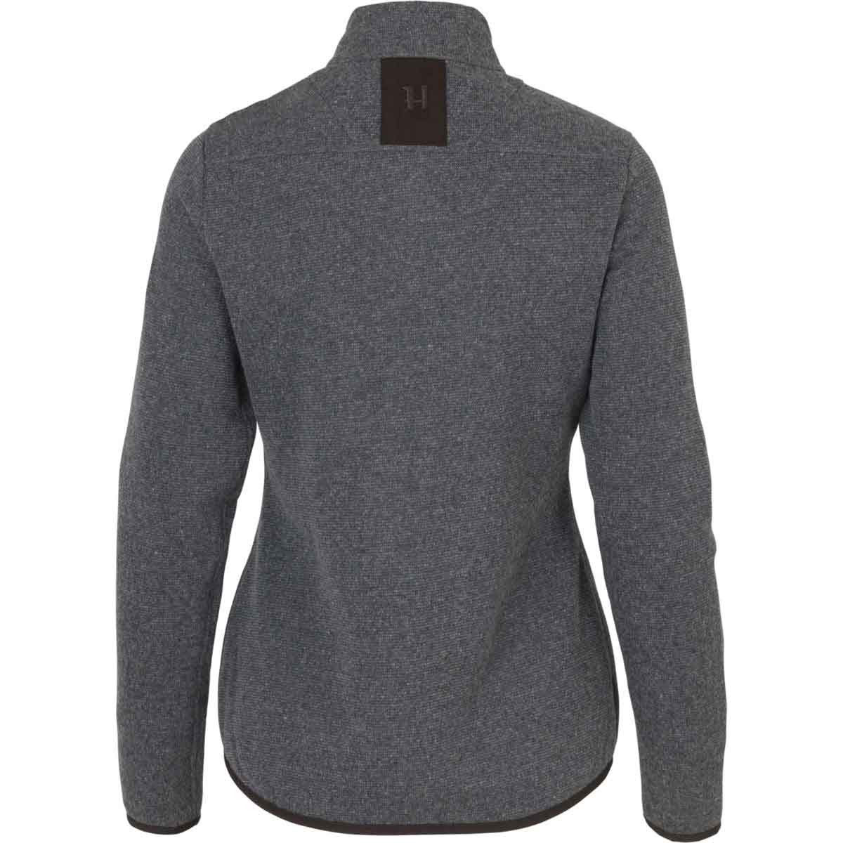 Harkila Metso Full Zip Women's Pullover - grey rear Harkila Metso Full Zip Women's Pullover - grey rear