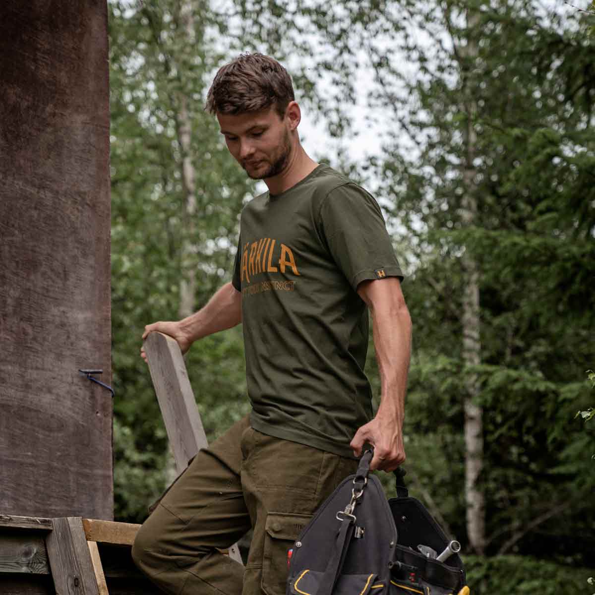 Harkila Modi S/S T-Shirt - On Model Harkila Modi S/S T-Shirt - On Model