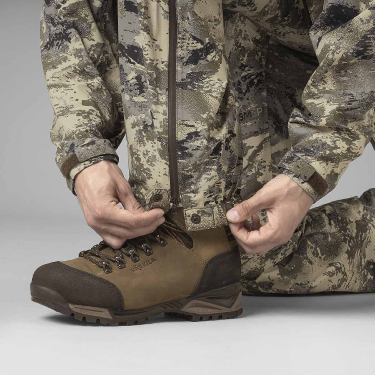 Harkila Mountain Hunter Expedition HWS Packable Trousers - fastening Harkila Mountain Hunter Expedition HWS Packable Trousers - fastening