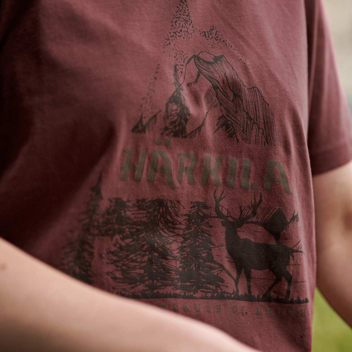 Härkila Nature S/S Women's T-Shirt - On Model Härkila Nature S/S Women's T-Shirt - On Model