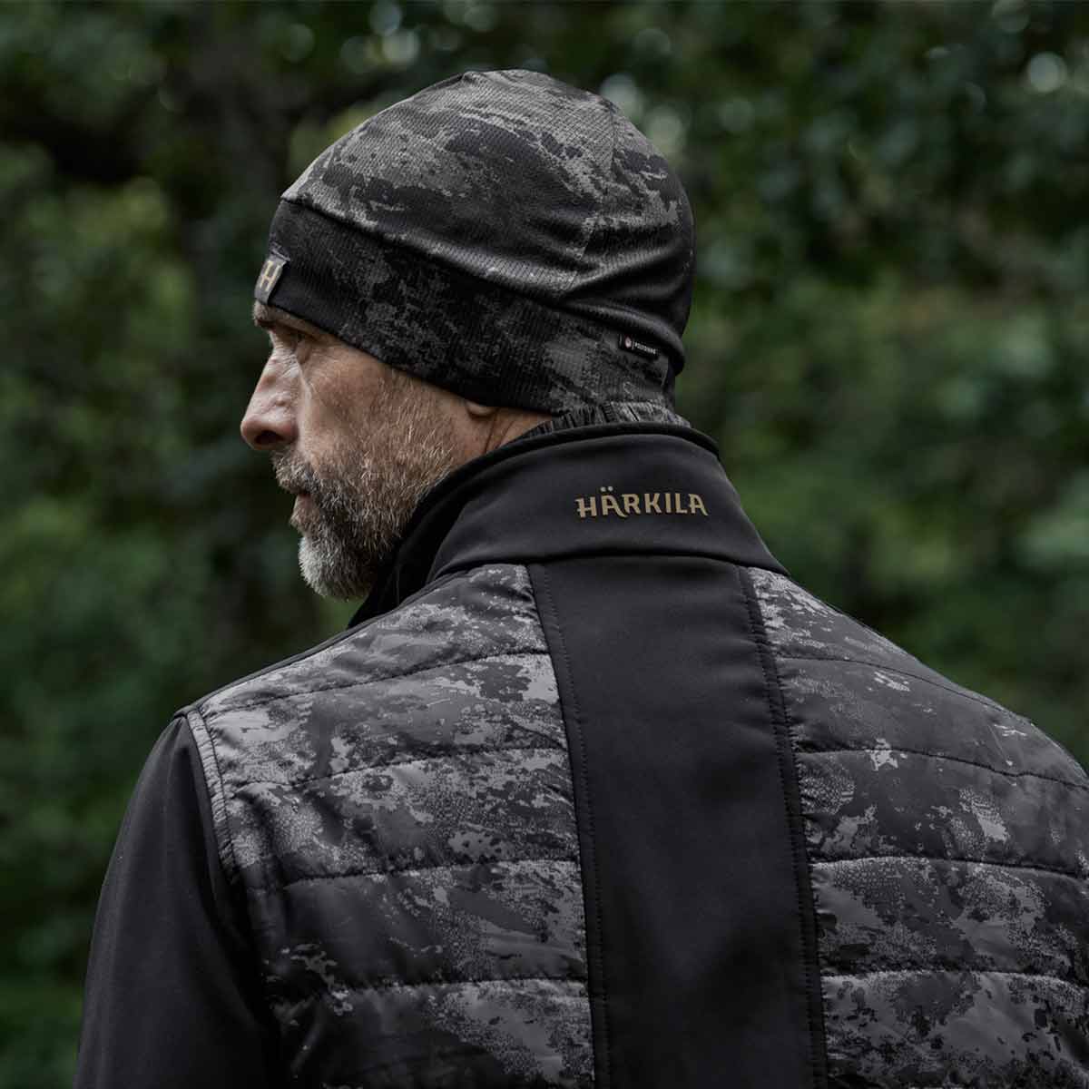 Harkila Noctyx Camo Hybrid Jacket - Model - Rear Harkila Noctyx Camo Hybrid Jacket - Model - Rear