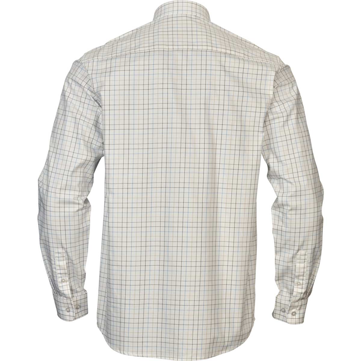 Harkila Portfield Long Sleeved Check Shirt - Naval Blue Check - Rear Harkila Portfield Long Sleeved Check Shirt - Naval Blue Check - Rear