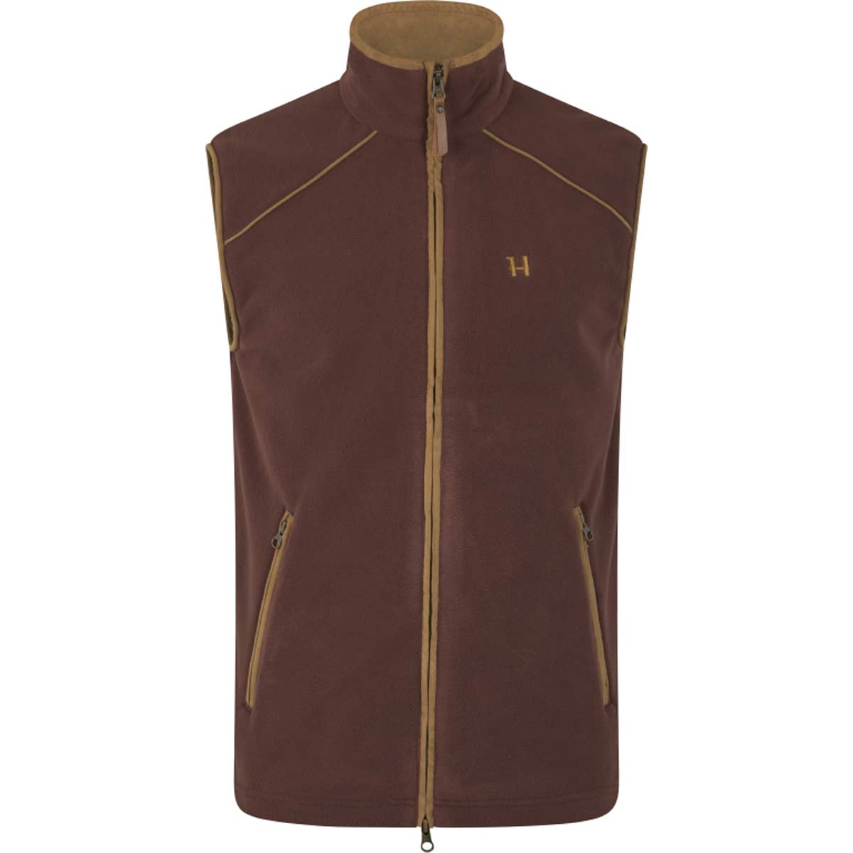 Harkila Sandhem 200 Mens Fleece Waistcoat - Burgundy Harkila Sandhem 200 Mens Fleece Waistcoat - Burgundy