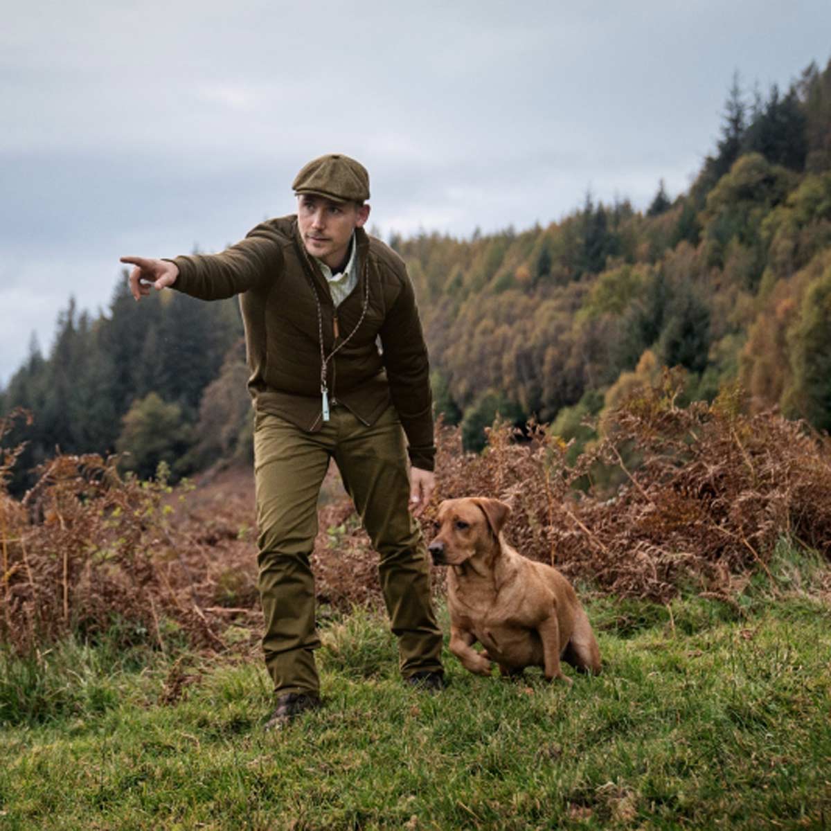 Harkila Sandhem Pro Insulated Cardigan - Lifestyle Harkila Sandhem Pro Insulated Cardigan - Lifestyle