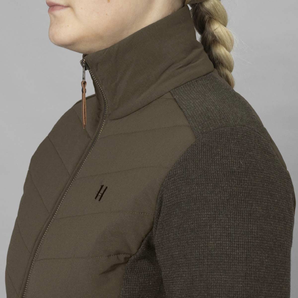 Harkila Sandhem Pro Women's Insulated Cardigan - Shoulder Detail Harkila Sandhem Pro Women's Insulated Cardigan - Shoulder Detail