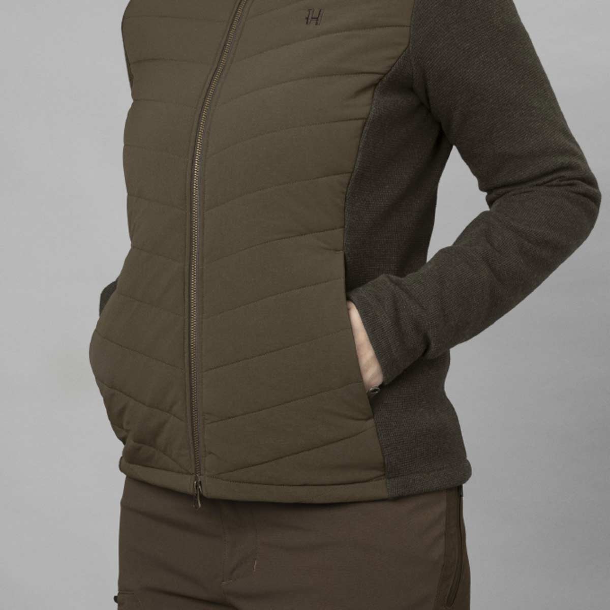 Harkila Sandhem Pro Women's Insulated Cardigan - Pockets Detail Harkila Sandhem Pro Women's Insulated Cardigan - Pockets Detail
