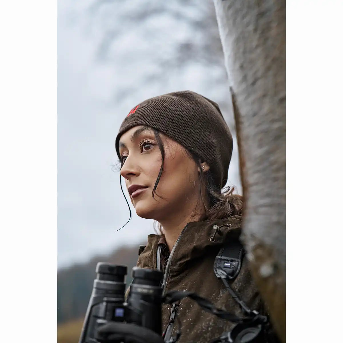 Harkila Aspire Reversible Beanie - Worn by Model Harkila Aspire Reversible Beanie - Worn by Model