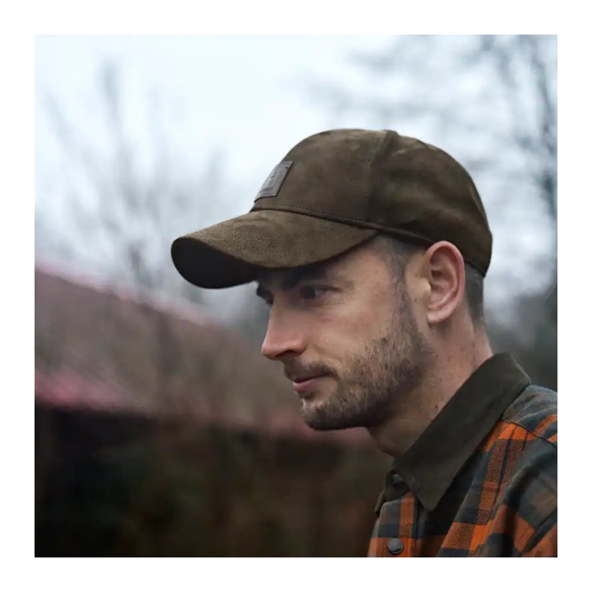Harkila Berkshire Cap - Hunting Green - Worn by Model Harkila Berkshire Cap - Hunting Green - Worn by Model
