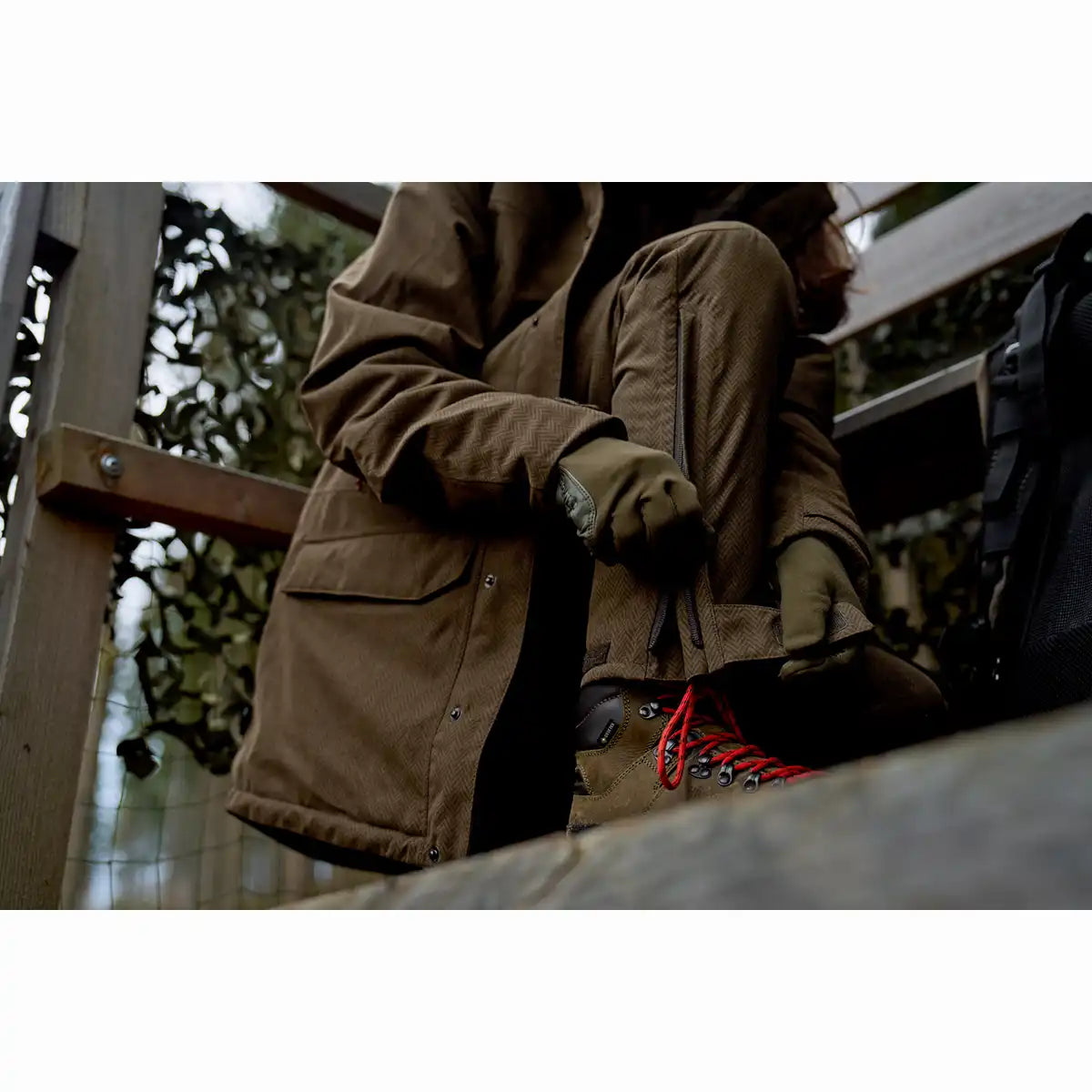 Harkila Driven Hunt Women's HWS Insulated Trousers - Worn By Model - Ankle Harkila Driven Hunt Women's HWS Insulated Trousers - Worn By Model - Ankle