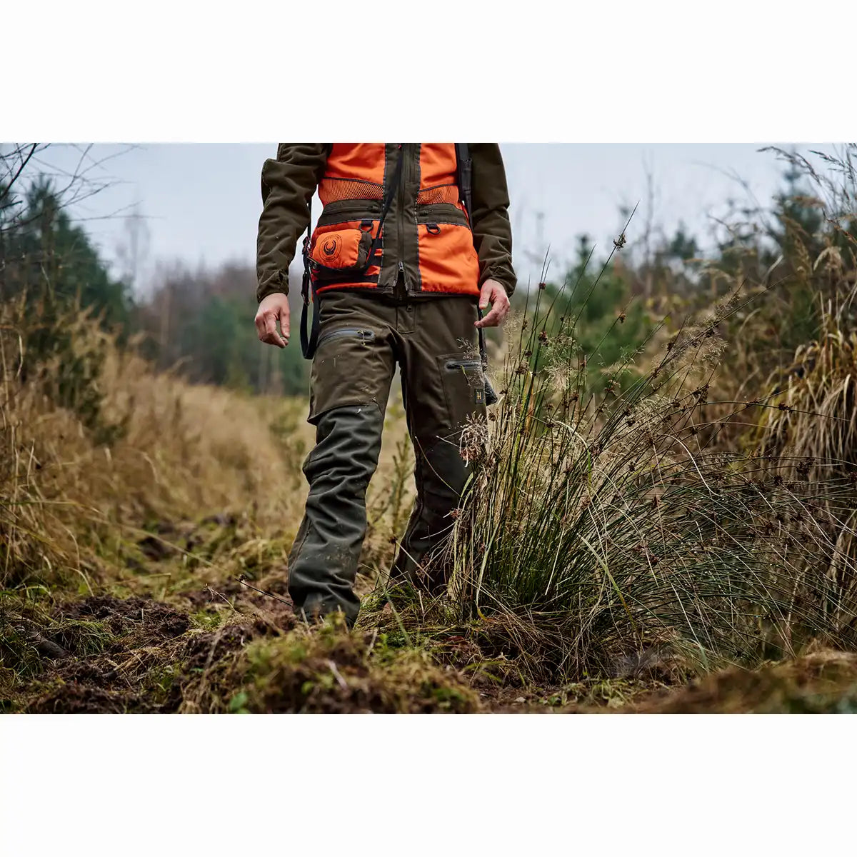 Harkila Forest Hunter Pro GTX Trousers - Worn By Model - Front Harkila Forest Hunter Pro GTX Trousers - Worn By Model - Front