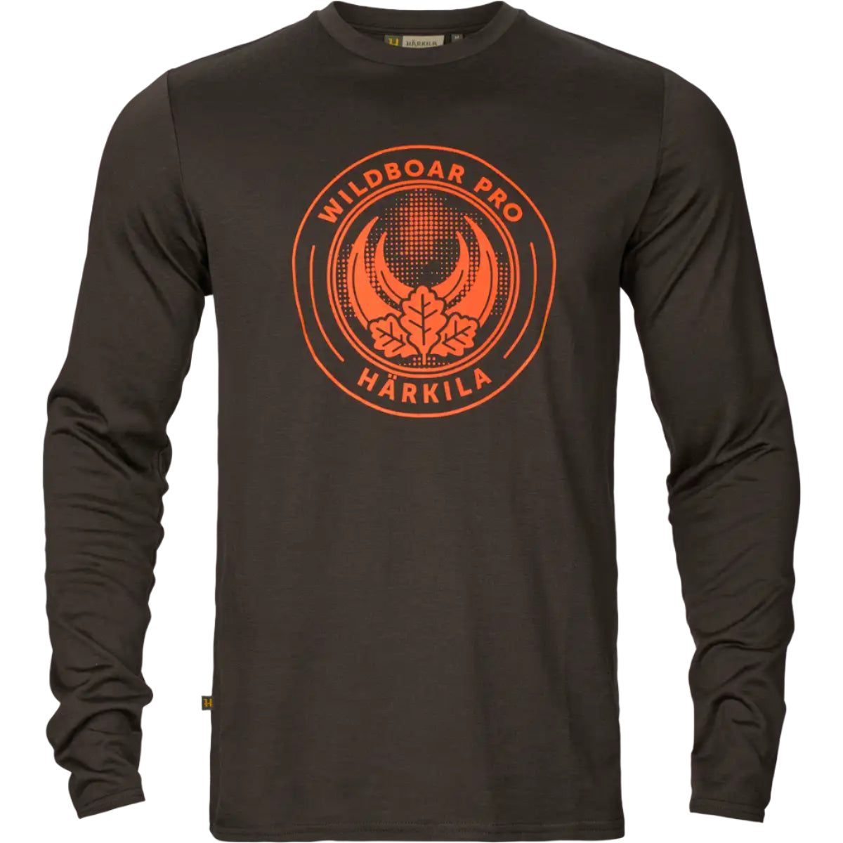 Harkila Game Long Sleeved T-Shirt - Shadow Brown Wildboar - Front Harkila Game Long Sleeved T-Shirt - Shadow Brown Wildboar - Front