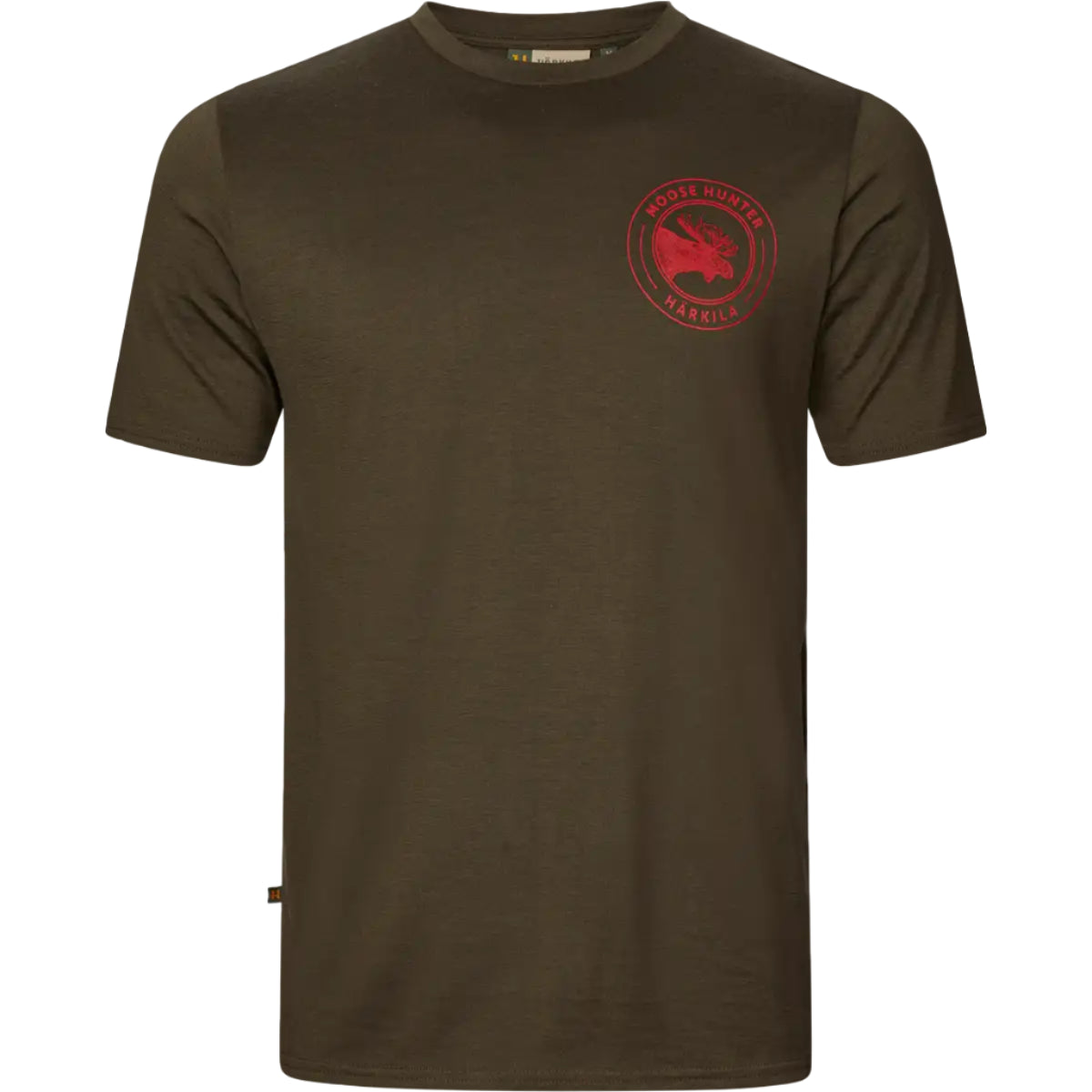 Harkila Game S/S T-Shirt - Willow Green Moose - Front Harkila Game S/S T-Shirt - Willow Green Moose - Front