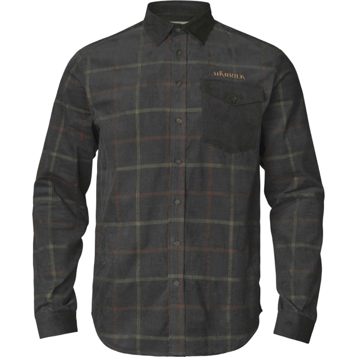 Harkila Kaldfjord Corduroy Check Shirt - phantom Harkila Kaldfjord Corduroy Check Shirt - phantom