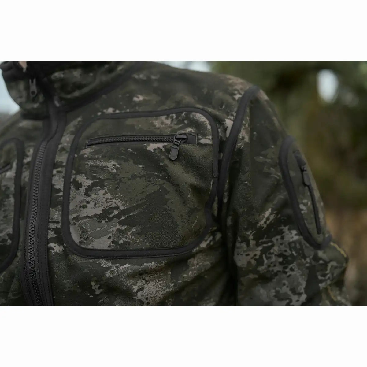 Harkila Kamko Noctyx WSP Reversible Fleece Jacket - AXIS MSP Black - Chest Pocket Harkila Kamko Noctyx WSP Reversible Fleece Jacket - AXIS MSP Black - Chest Pocket