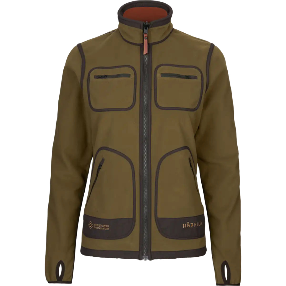 Harkila Kamko Women's Fleece Jacket - Dark Olive - Front Harkila Kamko Women's Fleece Jacket - Dark Olive - Front