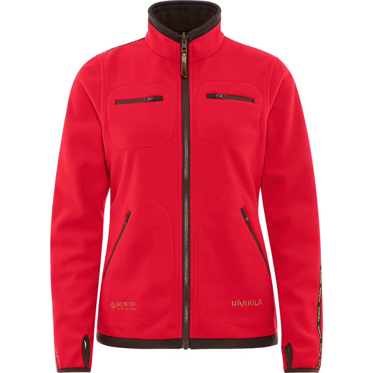 Harkila Kamko Women's Fleece Jacket - Red - Front Harkila Kamko Women's Fleece Jacket - Red - Front