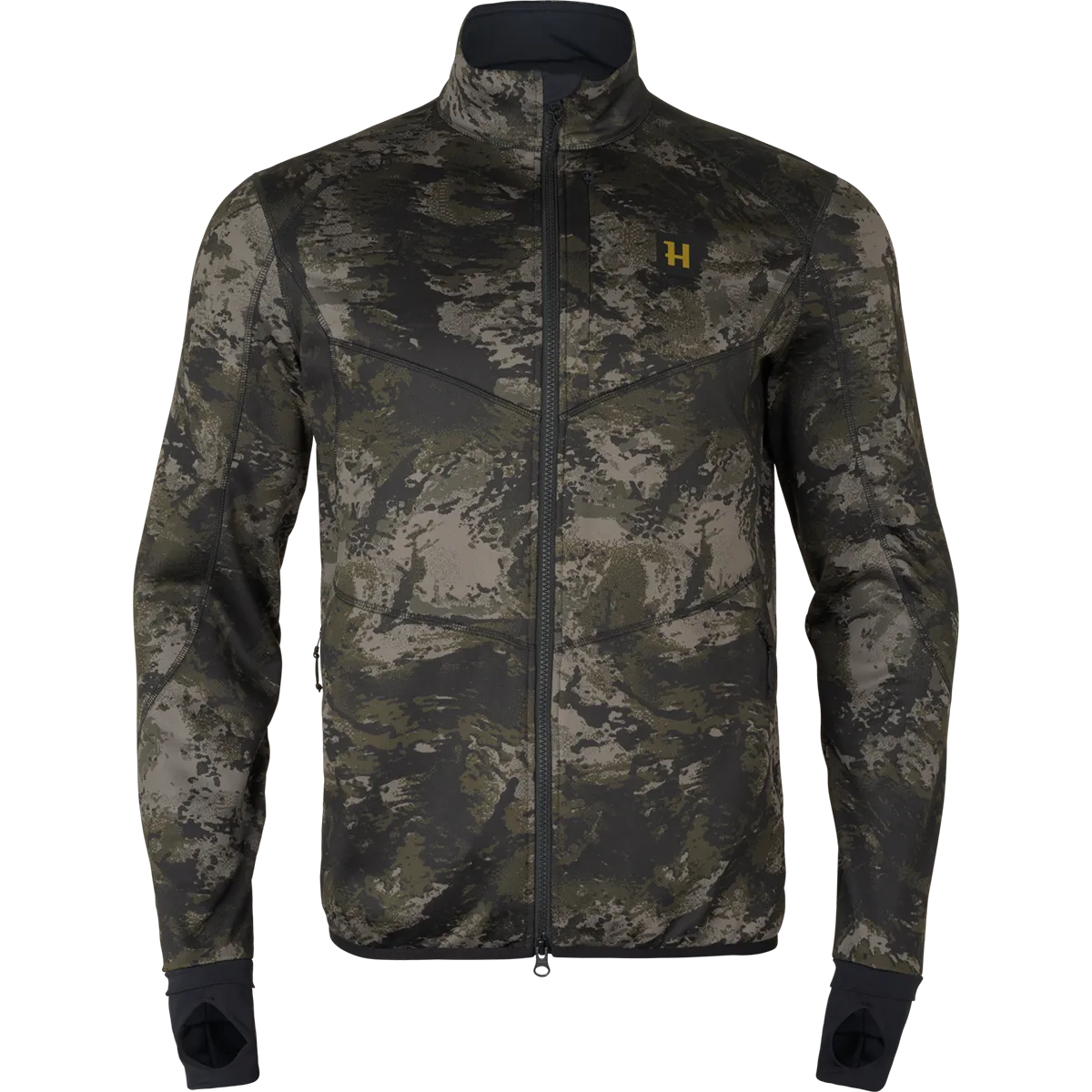 Harkila Noctyx Camo Full Zip Fleece Jacket - Front Harkila Noctyx Camo Full Zip Fleece Jacket - Front