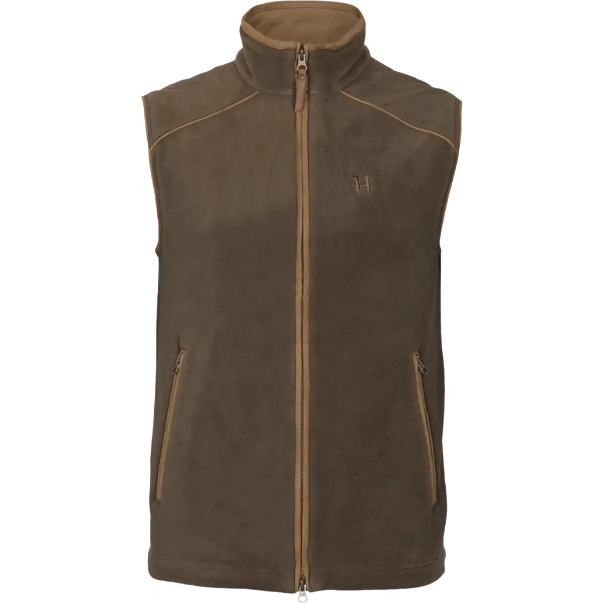 Harkila Sandhem 200 Waistcoat - Demitasse Brown - Front Harkila Sandhem 200 Waistcoat - Demitasse Brown - Front