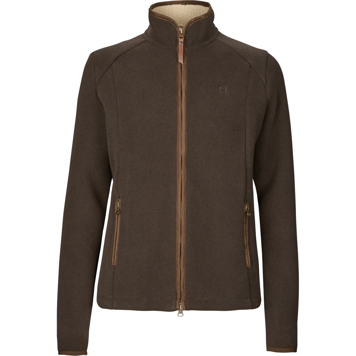 Harkila Sandhem Women's Sherpa Fleece Jacket - Demitasse Brown - Front Harkila Sandhem Women's Sherpa Fleece Jacket - Demitasse Brown - Front