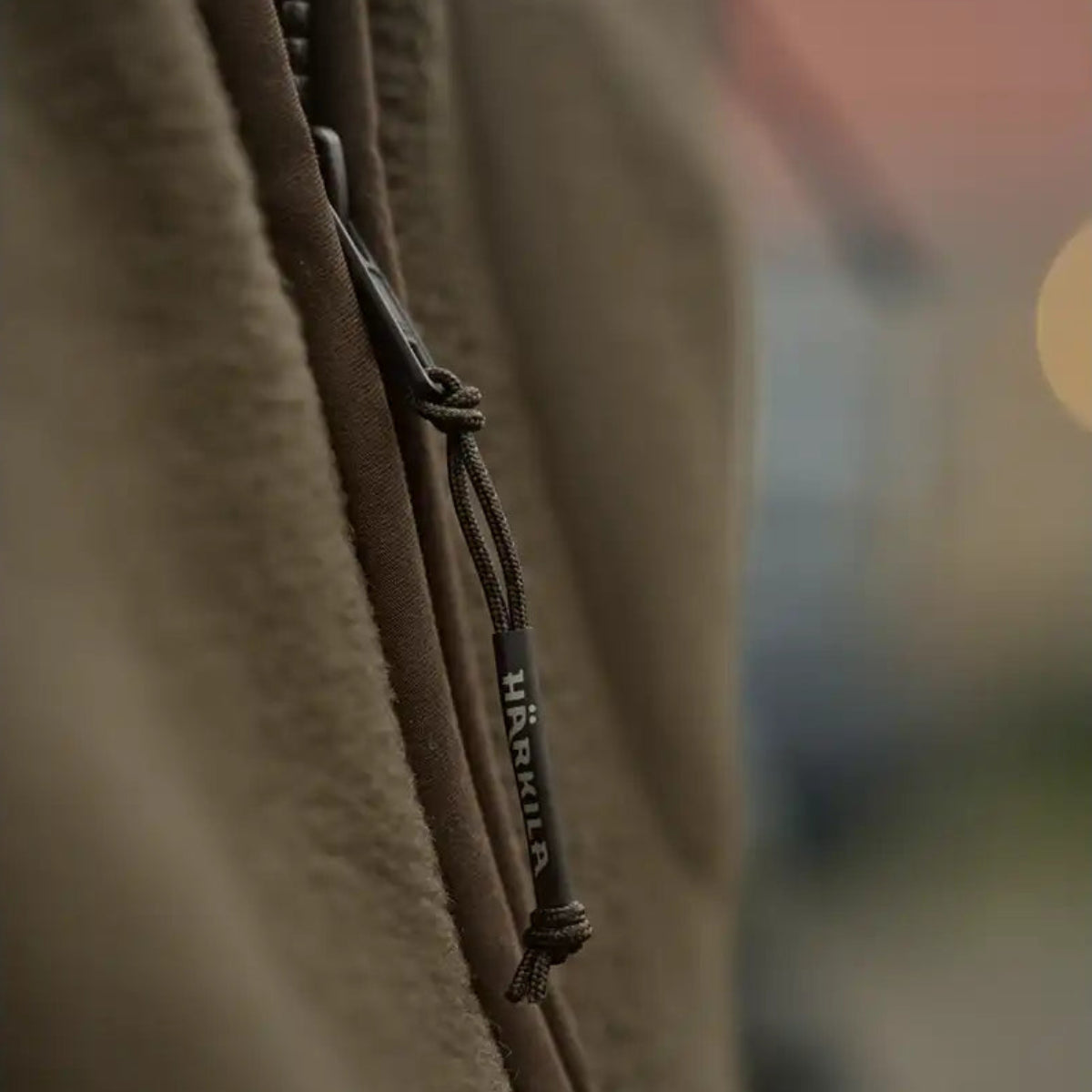 Harkila Torsby Fleece Jacket - Willow Green - Front Zip Close Up Harkila Torsby Fleece Jacket - Willow Green - Front Zip Close Up