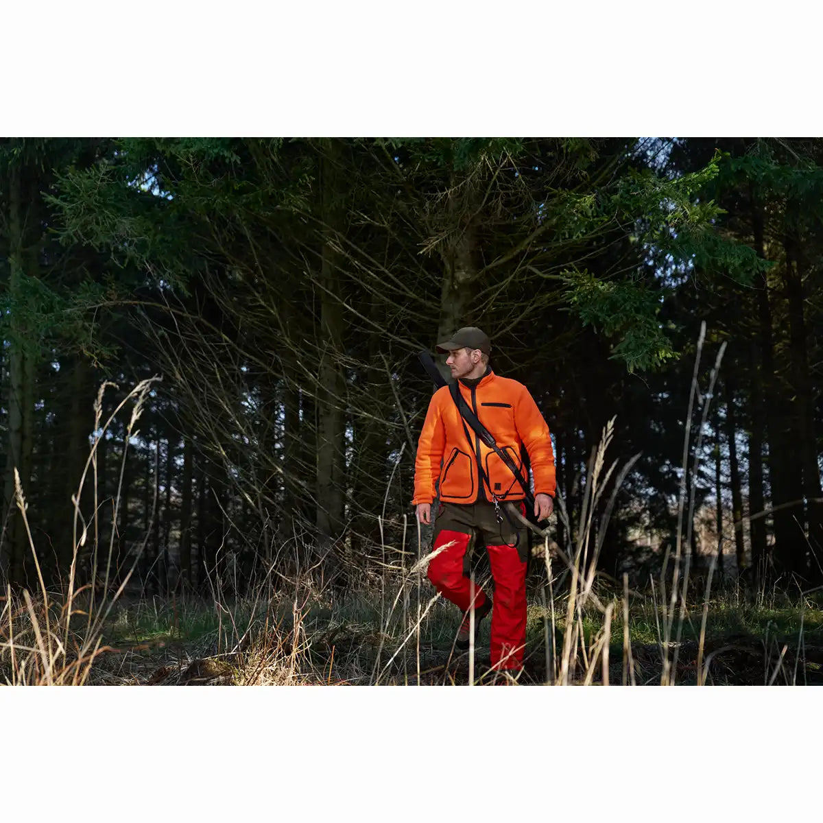 Harkila Wildboar Pro Blaze Fleece Jacket - Worn by Model Harkila Wildboar Pro Blaze Fleece Jacket - Worn by Model