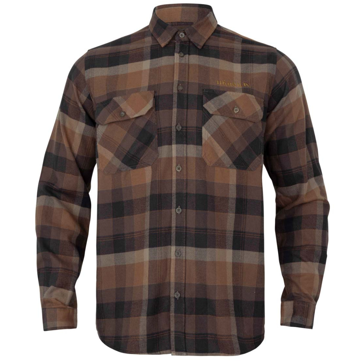 Harkila Asmund L/S Shirt - Rust Brown Check Harkila Asmund L/S Shirt - Rust Brown Check